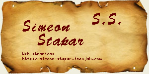 Simeon Stapar vizit kartica
